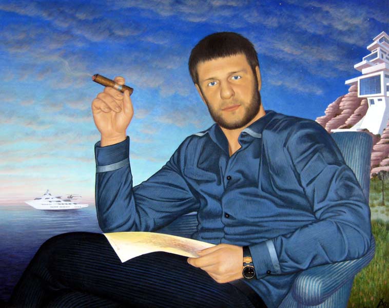 VIP-портрет работы художника-иконописца Сергея Аксенова
