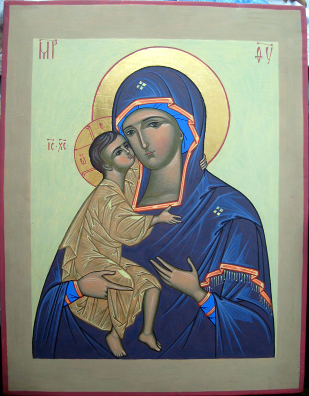 Богородица Федоровская, икона кисти Сергея Аксёнова