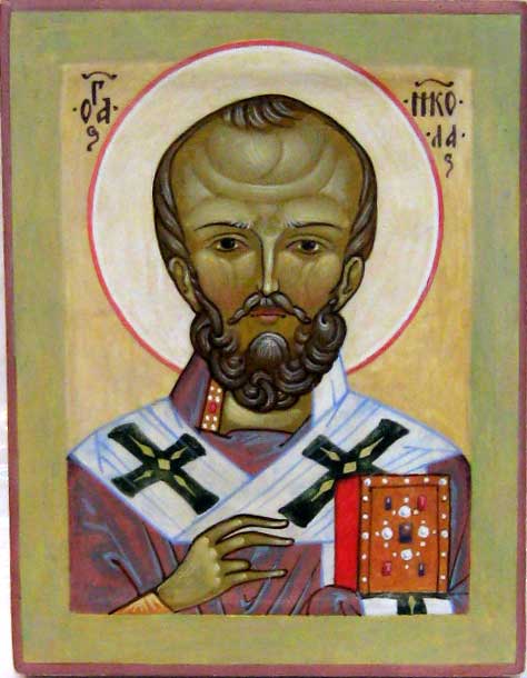 Святой Николай чудотворец, икона Сергея Аксенова